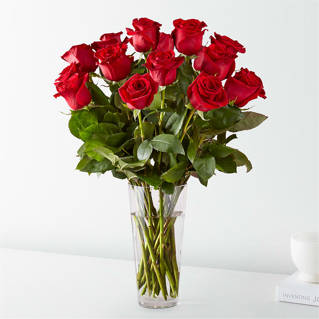 Long Stem Red Rose Bouquet – Noor Florist Llc, Lake Villa IL
