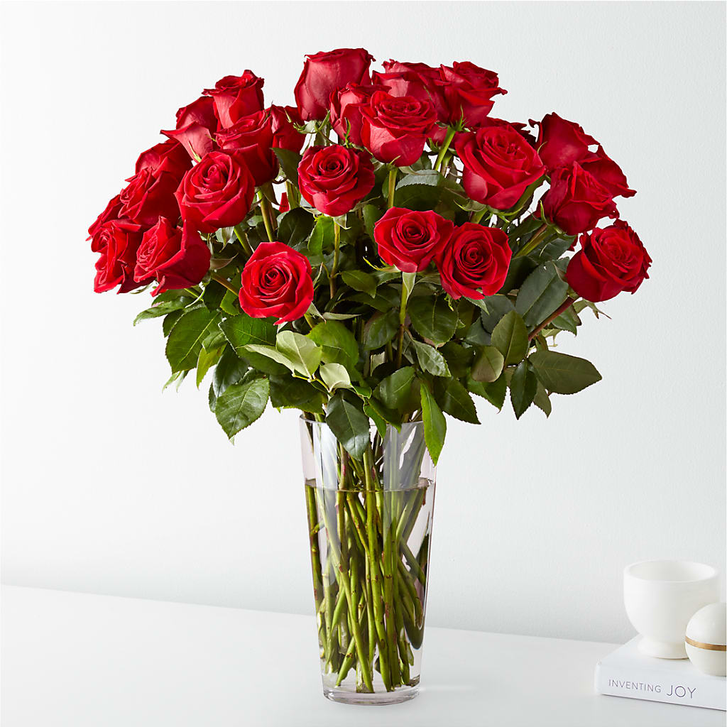 Long Stem Red Rose Bouquet – Noor Florist Llc, Lake Villa IL