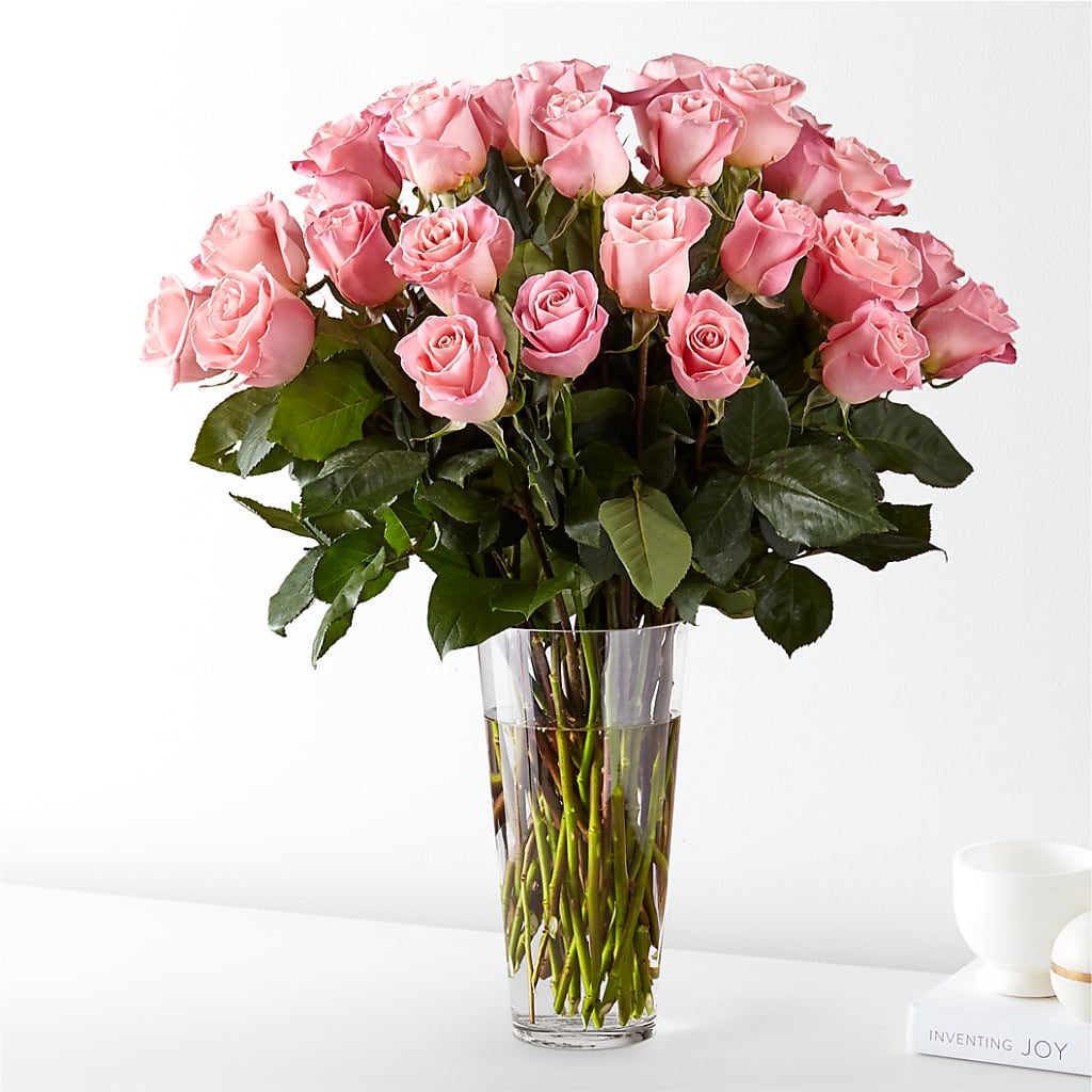 Long Stem Pink Rose Bouquet – Noor Florist Llc, Lake Villa IL