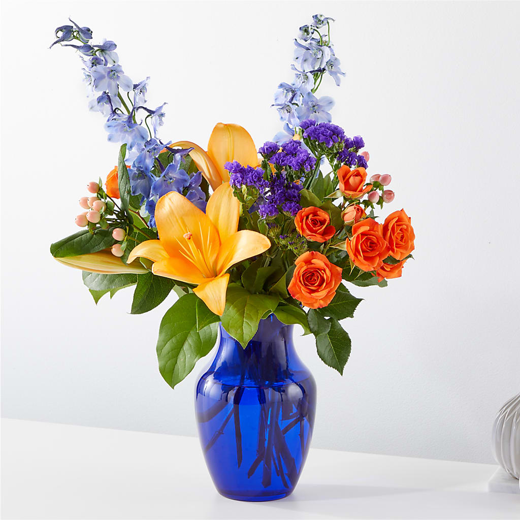 Radiant Citrus Bouquet – Noor Florist Llc, Lake Villa IL