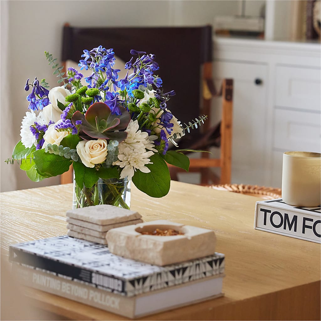 Cerulean Waves Bouquet – Noor Florist Llc, Lake Villa IL