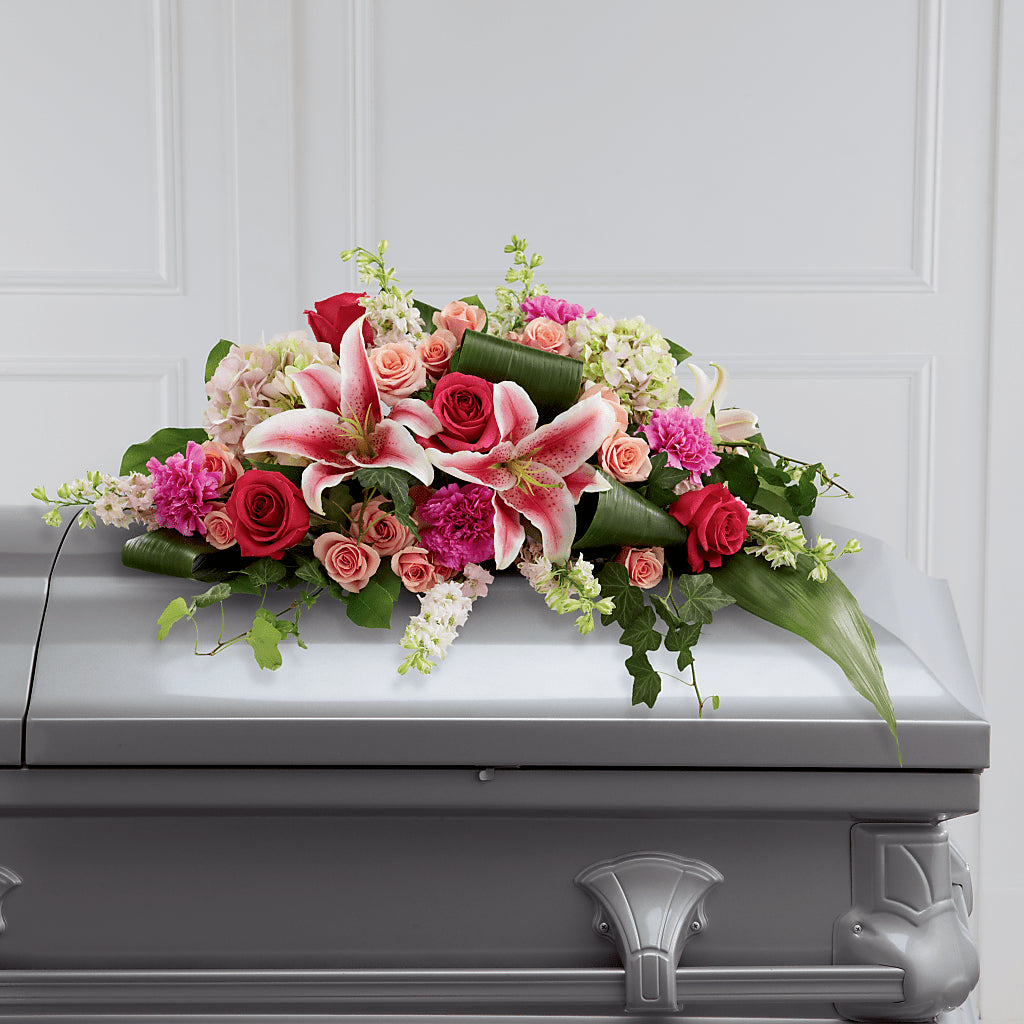 Splendid Grace Casket Spray – Noor Florist Llc, Lake Villa IL