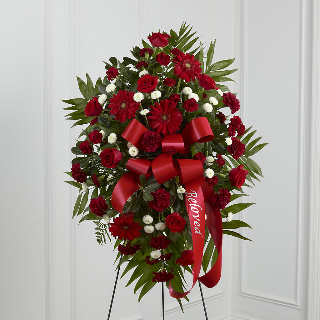 Treasured Memories Standing Spray – Noor Florist Llc, Lake Villa IL