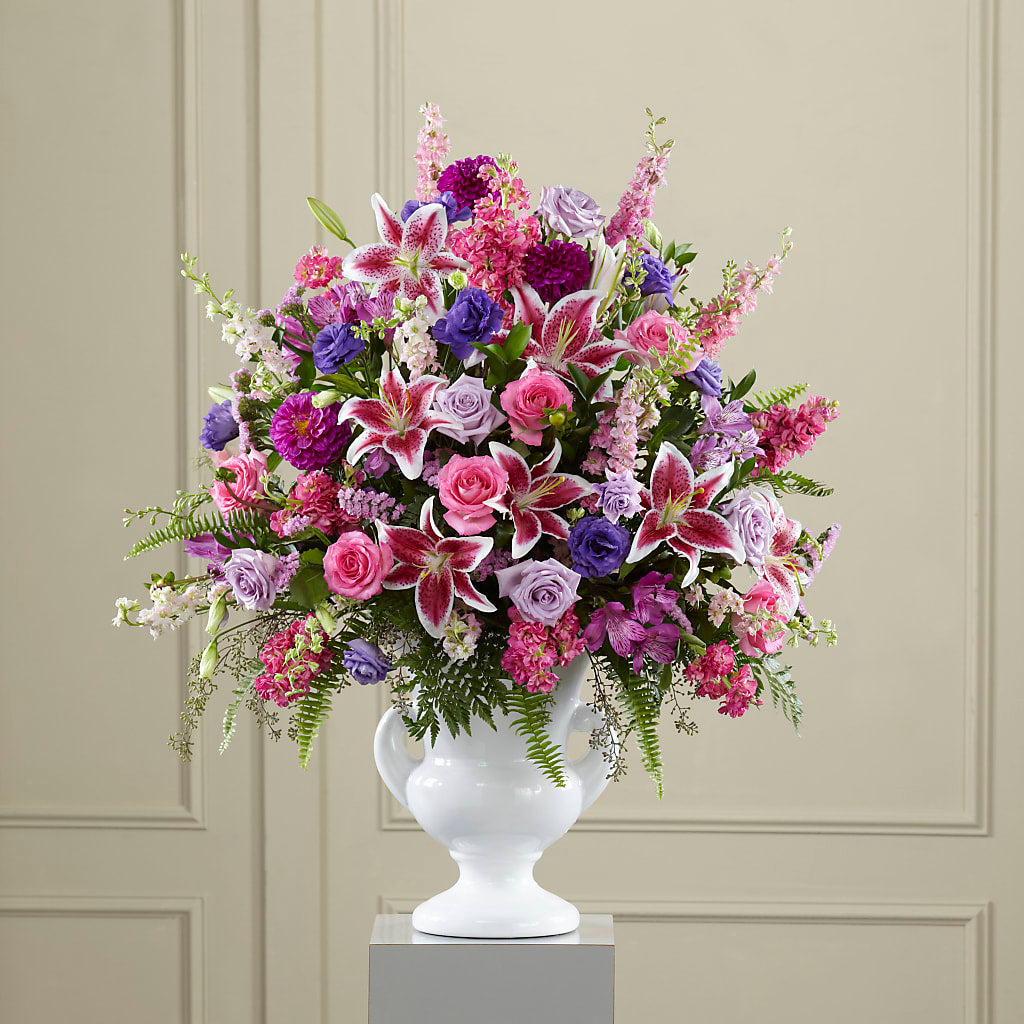 Peaceful Tribute Arrangement – Noor Florist Llc, Lake Villa IL