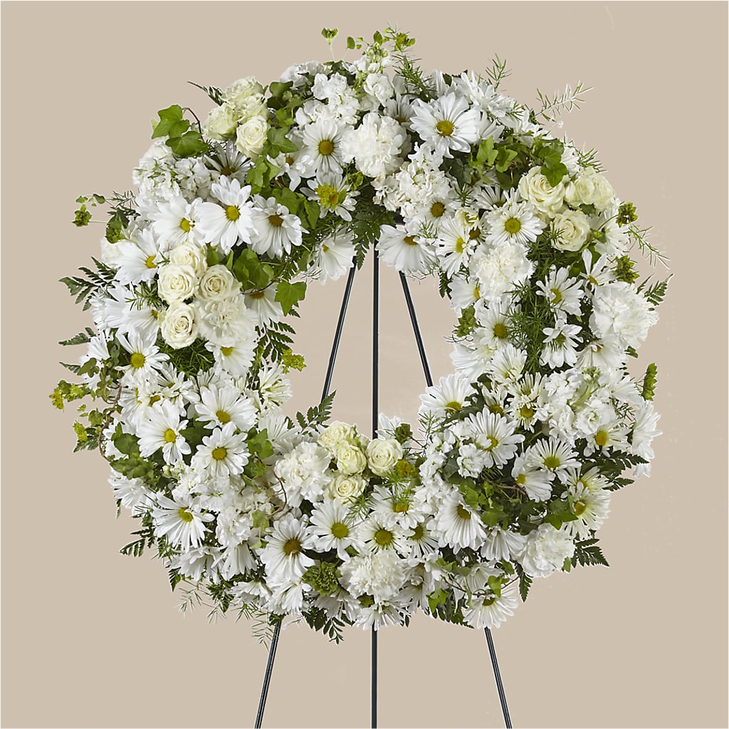 Faithful Wishes Wreath – Noor Florist Llc, Lake Villa IL