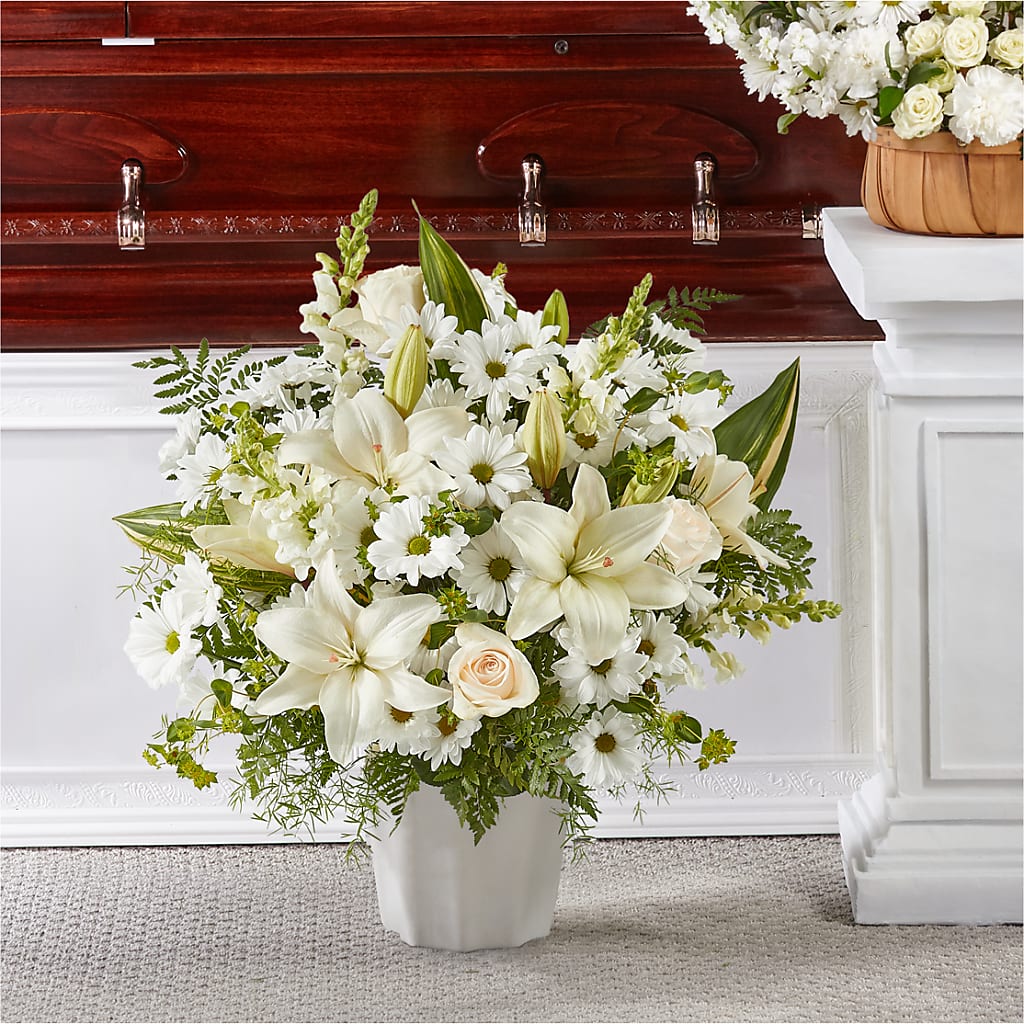 Thoughts of Tranquility Floor Basket – Noor Florist Llc, Lake Villa IL