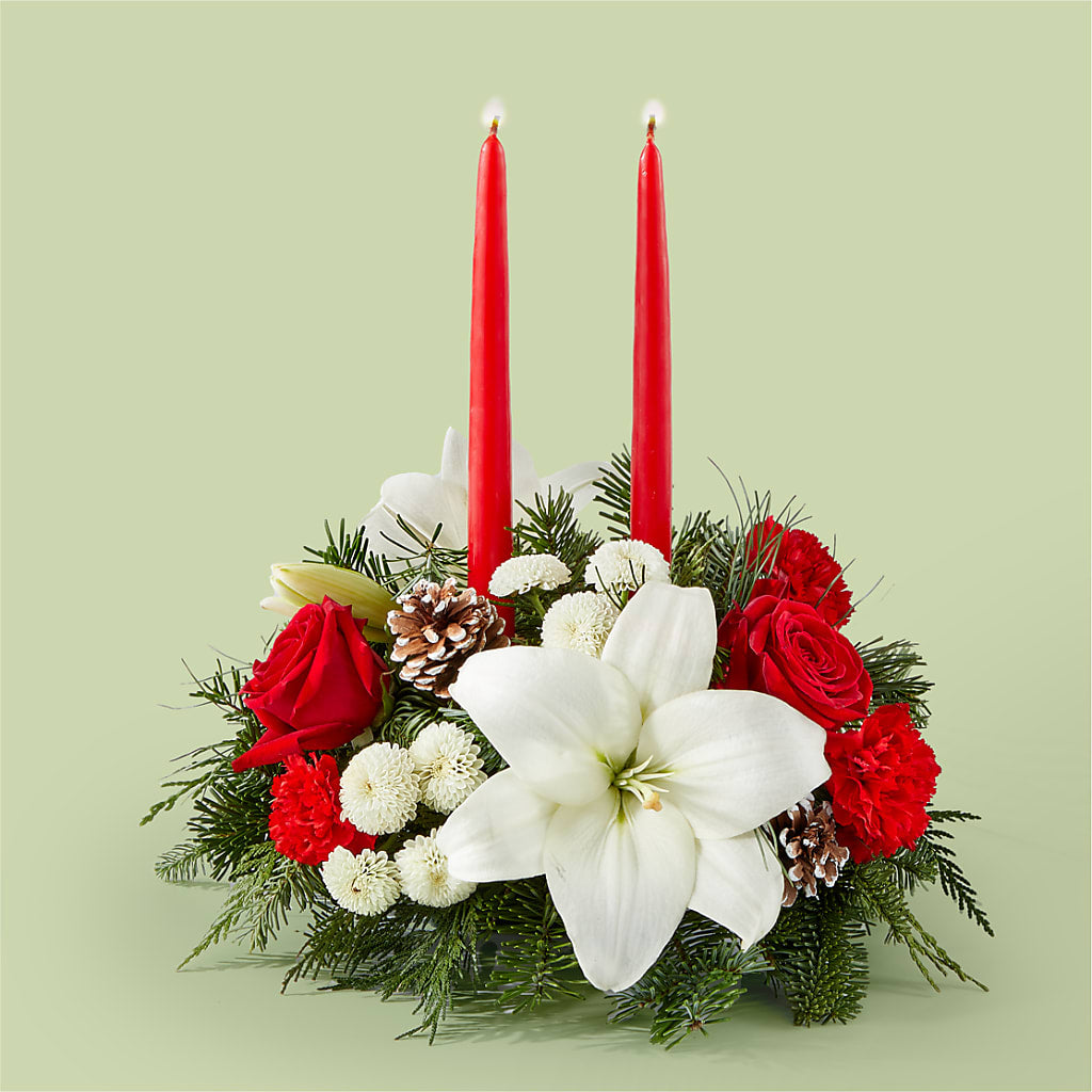 Seasonal Festivities Centerpiece – Noor Florist Llc, Lake Villa IL