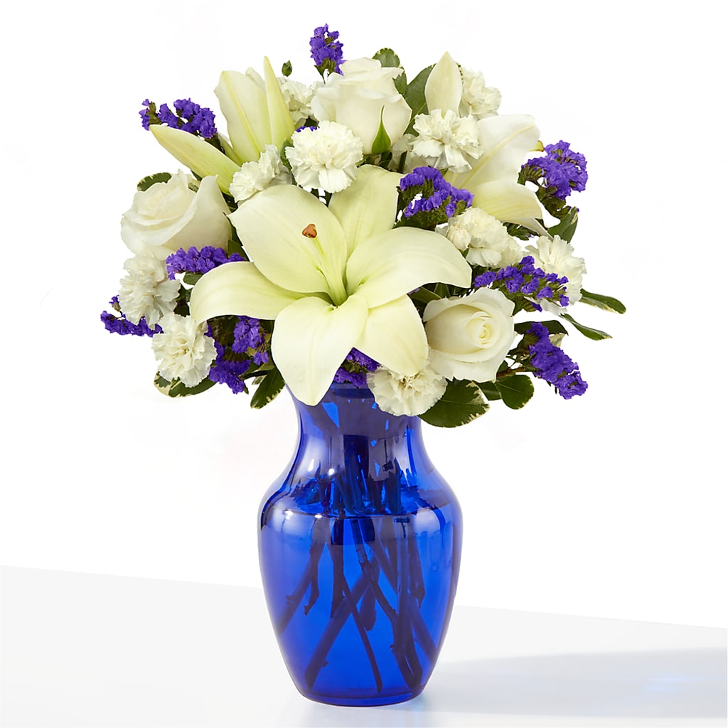 Sapphire Rush Bouquet – Noor Florist Llc, Lake Villa IL