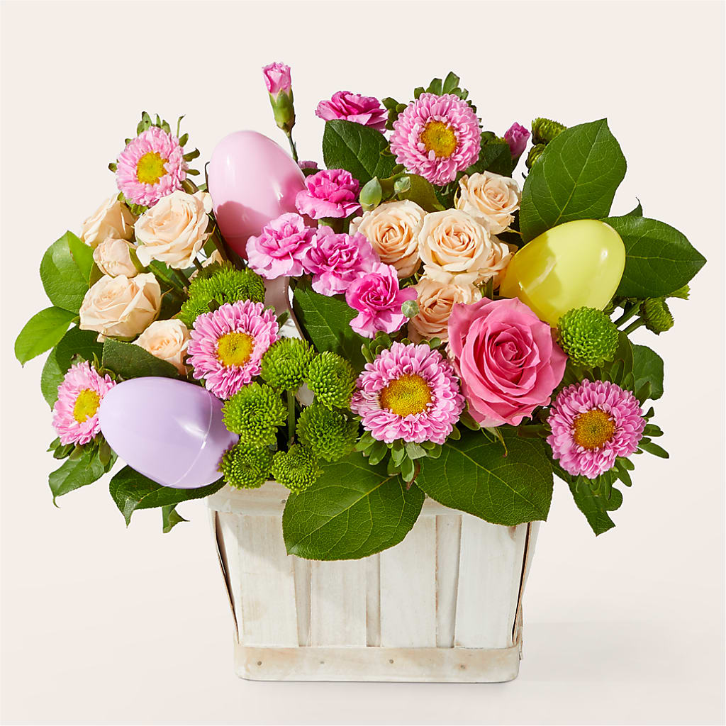 Get Eggcited Basket – Noor Florist Llc, Lake Villa IL