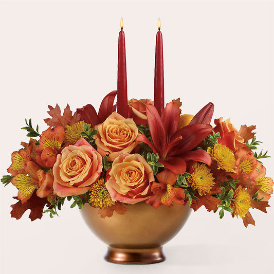 Harvest Table Centerpiece –  Noor Florist Llc, Lake Villa IL