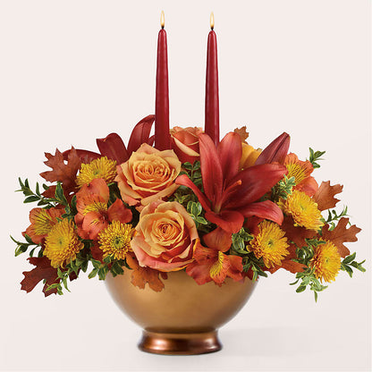 Harvest Table Centerpiece –  Noor Florist Llc, Lake Villa IL