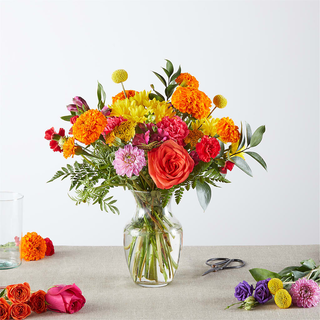 Fiesta de color – Un diseño original de nuestra floristería