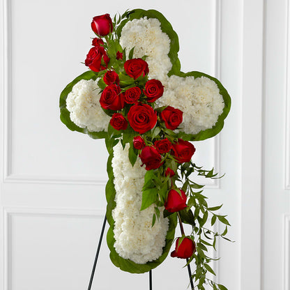 Floral Cross Easel –  Noor Florist Llc, Lake Villa IL