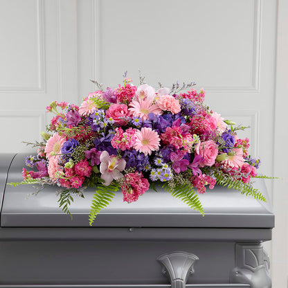 Glorious Garden Casket Spray –  Noor Florist Llc, Lake Villa IL