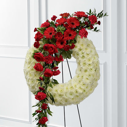 Graceful Tribute Wreath –  Noor Florist Llc, Lake Villa IL