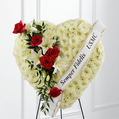 Heartfelt Hero Standing Heart –  Noor Florist Llc, Lake Villa IL
