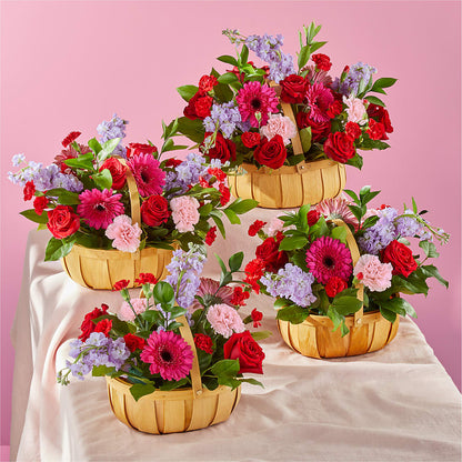 Pink Picnic Basket –  Noor Florist Llc, Lake Villa IL