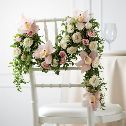 Orchid Rose Chair Décor –  Noor Florist Llc, Lake Villa IL