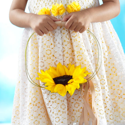Sweet Sunshine Flower Girl Bouquet –  Noor Florist Llc, Lake Villa IL